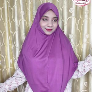 ডিপ পার্পল কালার প্লেইন রেডি হিজাব PL08