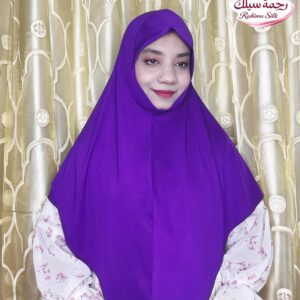 গাঢ় বেগুনি কালার প্লেইন রেডি হিজাব PL21