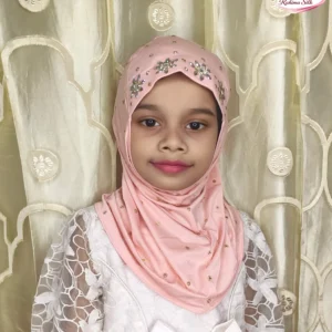 স্যামন পিংক কিডস স্টোন ওয়ার্ক রেডি হিজাব KH10