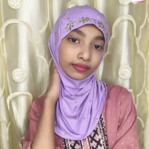 ল্যাভেন্ডার কিডস স্টোন ওয়ার্ক রেডি হিজাব KH22