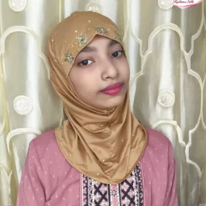 গোল্ডেন কিডস স্টোন ওয়ার্ক রেডি হিজাব KH26