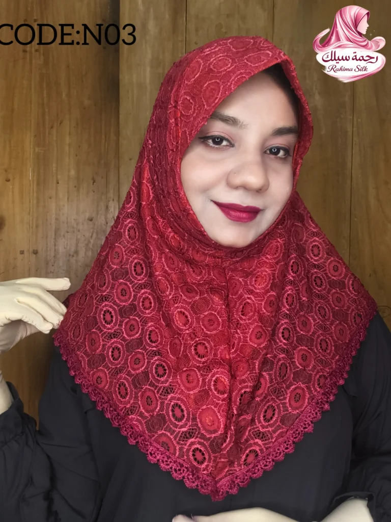 মেরুন শর্ট রেডি হিজাব N03