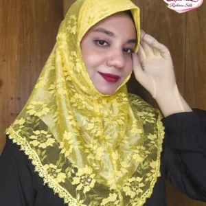 মাস্টার্ড হলুদ শর্ট রেডি হিজাব N04
