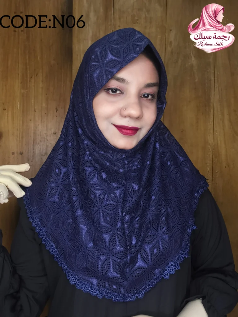 নেভি ব্লু শর্ট রেডি হিজাব N06