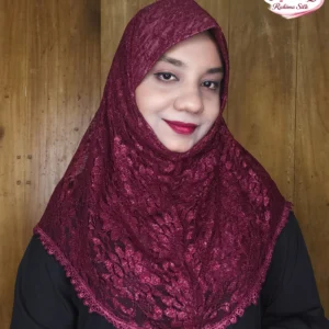 ডিপ মেরুন শর্ট রেডি হিজাব N11