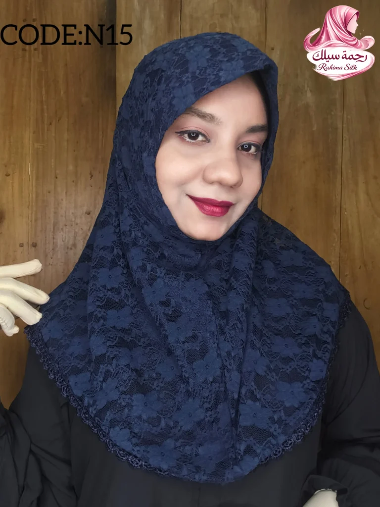 নেভি ব্লু শর্ট রেডি হিজাব N15