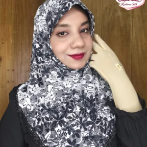 অ্যাশ শর্ট নেট রেডি হিজাব N21