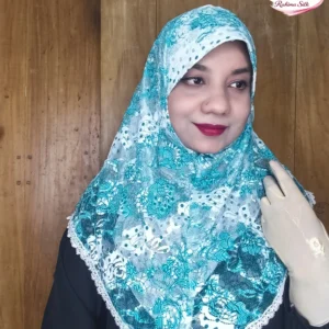 ফিরোজা শর্ট নেট রেডি হিজাব N33