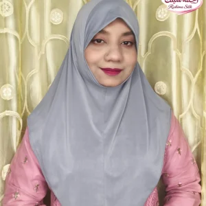 অ্যাশ কালার প্লেইন রেডি হিজাব PM01