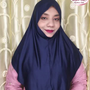 নেভি ব্লু প্লেইন রেডি হিজাব PM10