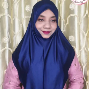 Navy Blue Color Plain Ready Hijab PM20