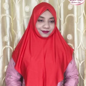 Red Color Plain Ready Hijab PM21