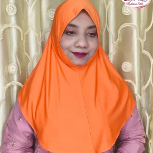 Orange Color Plain Ready Hijab PM25