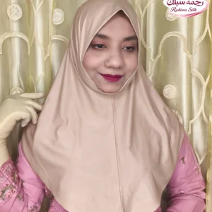 Beige Color Plain Ready Hijab PM27