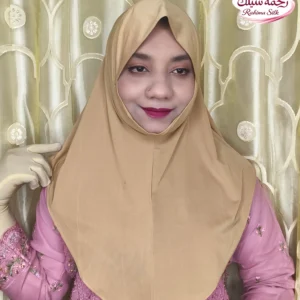 ক্যামেল প্লেইন রেডি হিজাব PM29