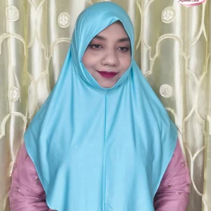 আকাশী প্লেইন রেডি হিজাব PM30