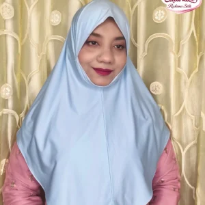বেবি ব্লু প্লেইন রেডি হিজাব PM34