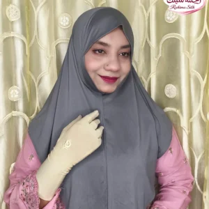 ডিপ গ্রে প্লেইন রেডি হিজাব PM36