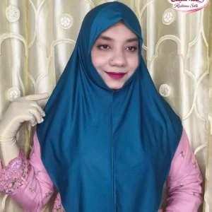Teal Plain Ready Hijab PM40