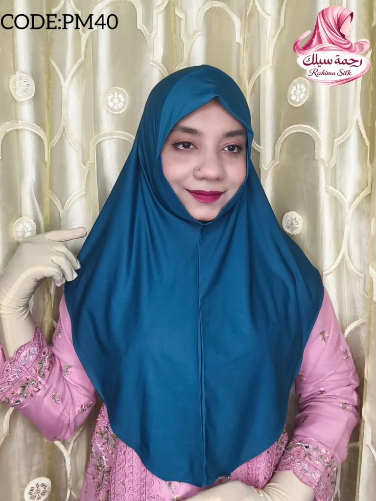 Teal Plain Ready Hijab PM40