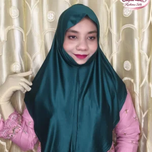 Dark Teal Plain Ready Hijab PM43