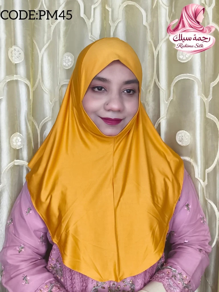 Mustard Yellow Plain Ready Hijab PM45