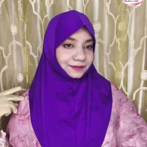 বেগুনী প্লেইন রেডি হিজাব শর্ট সাইজ PS15