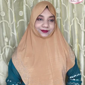 গোল্ডেন রেইনস্টোন ওয়ার্ক হিজাব SM44
